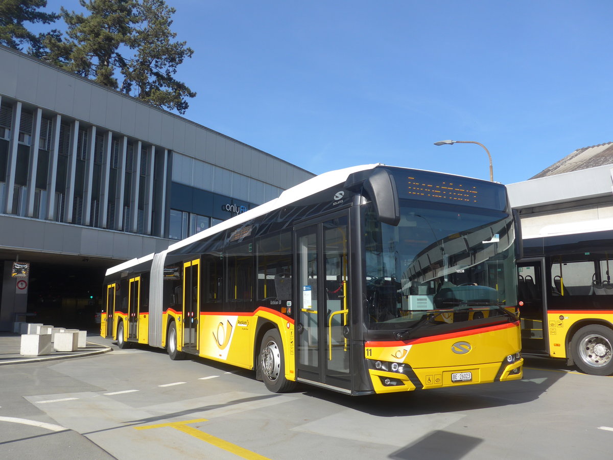 (224'636) - Steiner, Ortschwaben - Nr. 11/BE 26'023 - Solaris am 29. M�rz 2021 in Bern, Postautostation