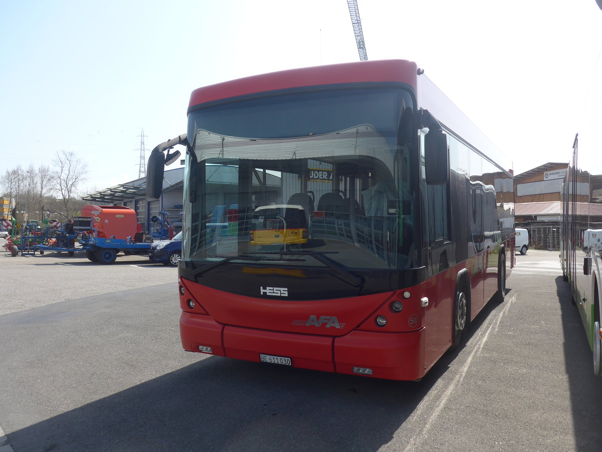 (224'737) - AFA Adelboden - Nr. 56/BE 611'030 - Scania/Hess am 2. April 2021 in Kerzers, Interbus