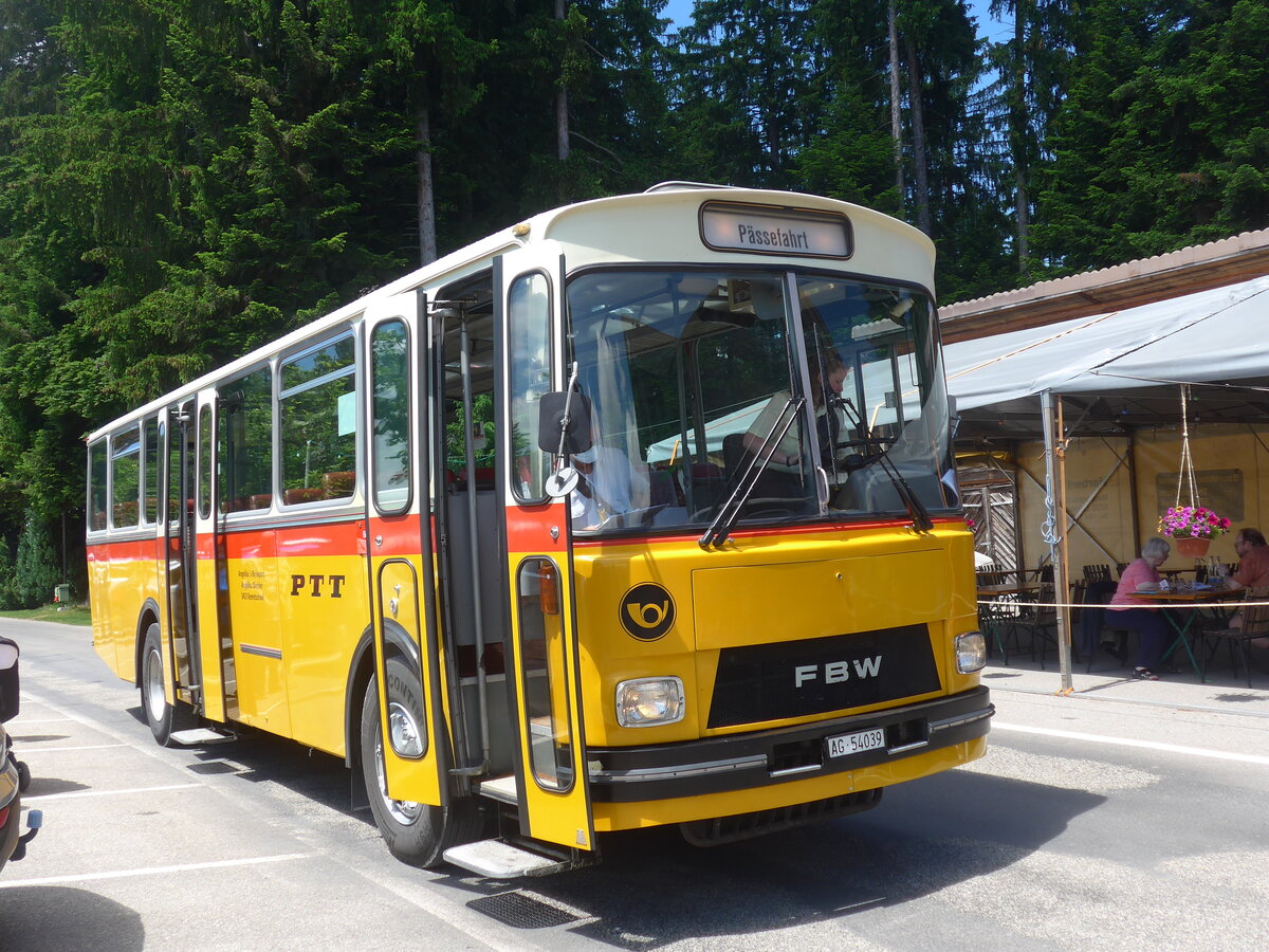 (225'878) - Birchler, Remetschwil - AG 54'039 - FBW/T�scher (ex Gerber, Winkel; ex Eggenberger, M�riken; ex Tanner, Bubendorf; ex P 24'803) am 13. Juni 2021 in Waldh�usern, Kurhaus