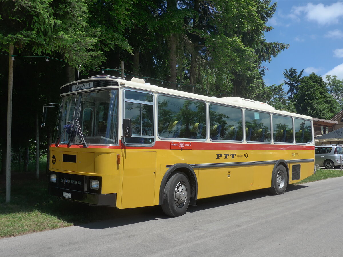 (225'880) - Bernair, M�nsingen - BE 651'182 - Saurer/T�scher (ex Schebath, Lauerz; ex Albin, F�llanden; ex Heim, Flums) am 13. Juni 2021 in Waldh�usern, Kurhaus