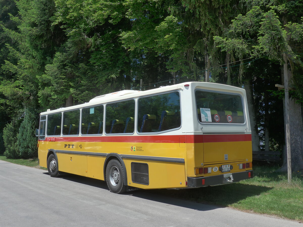 (225'882) - Bernair, M�nsingen - BE 651'182 - Saurer/T�scher (ex Schebath, Lauerz; ex Albin, F�llanden; ex Heim, Flums) am 13. Juni 2021 in Waldh�usern, Kurhaus