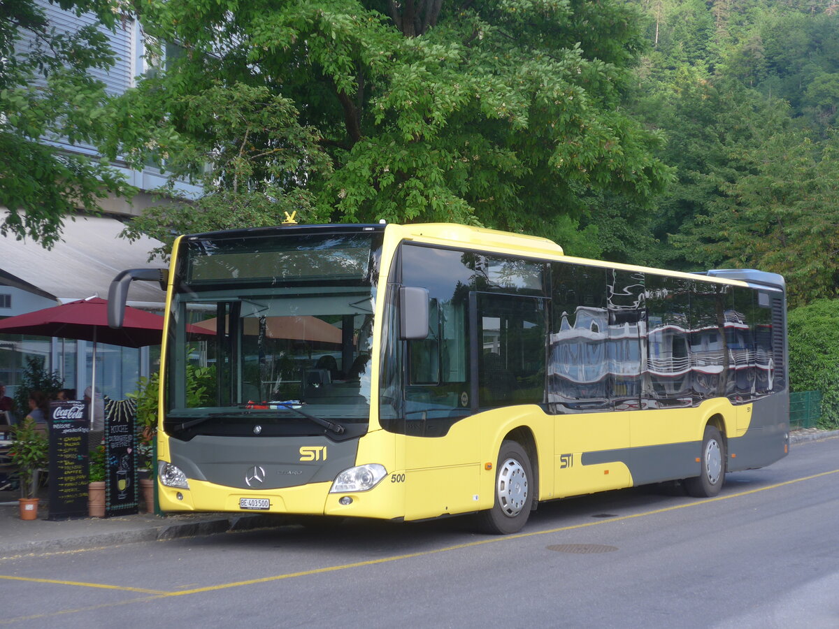 (225'886) - STI Thun - Nr. 500/BE 403'500 - Mercedes am 13. Juni 2021 bei der Schiffl�ndte Thun