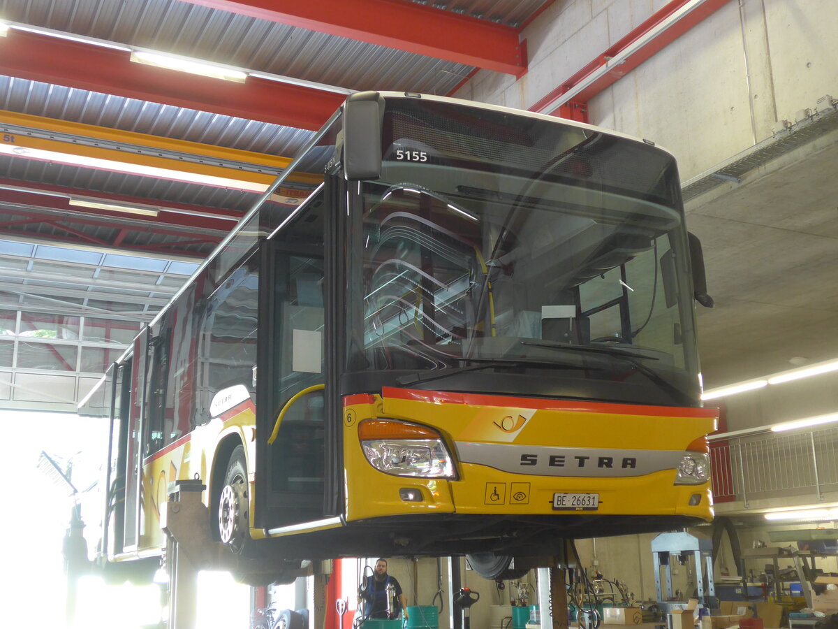 (225'932) - Fl�ck, Brienz - Nr. 6/BE 26'631 - Setra am 16. Juni 2021 in Frutigen, Garage AFA