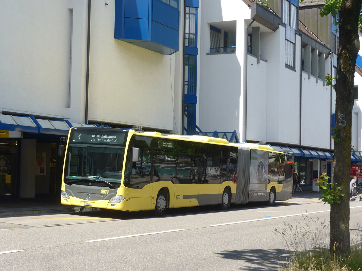 (225'994) - STI Thun - Nr. 183/BE 804'183 - Mercedes am 23. Juni 2021 in Thun, Postbr�cke