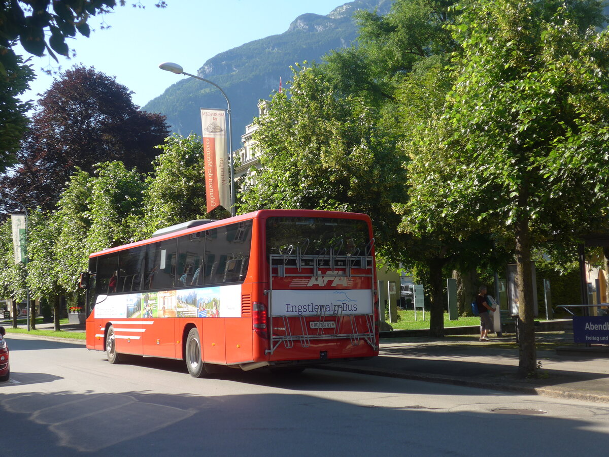 (226'241) - AFA Adelboden - Nr. 24/BE 26'701 - Setra am 10. Juli 2021 in Meiringen, Bahnhofstrasse (Einsatz PostAuto f�r Engstlenalp-Bus)
