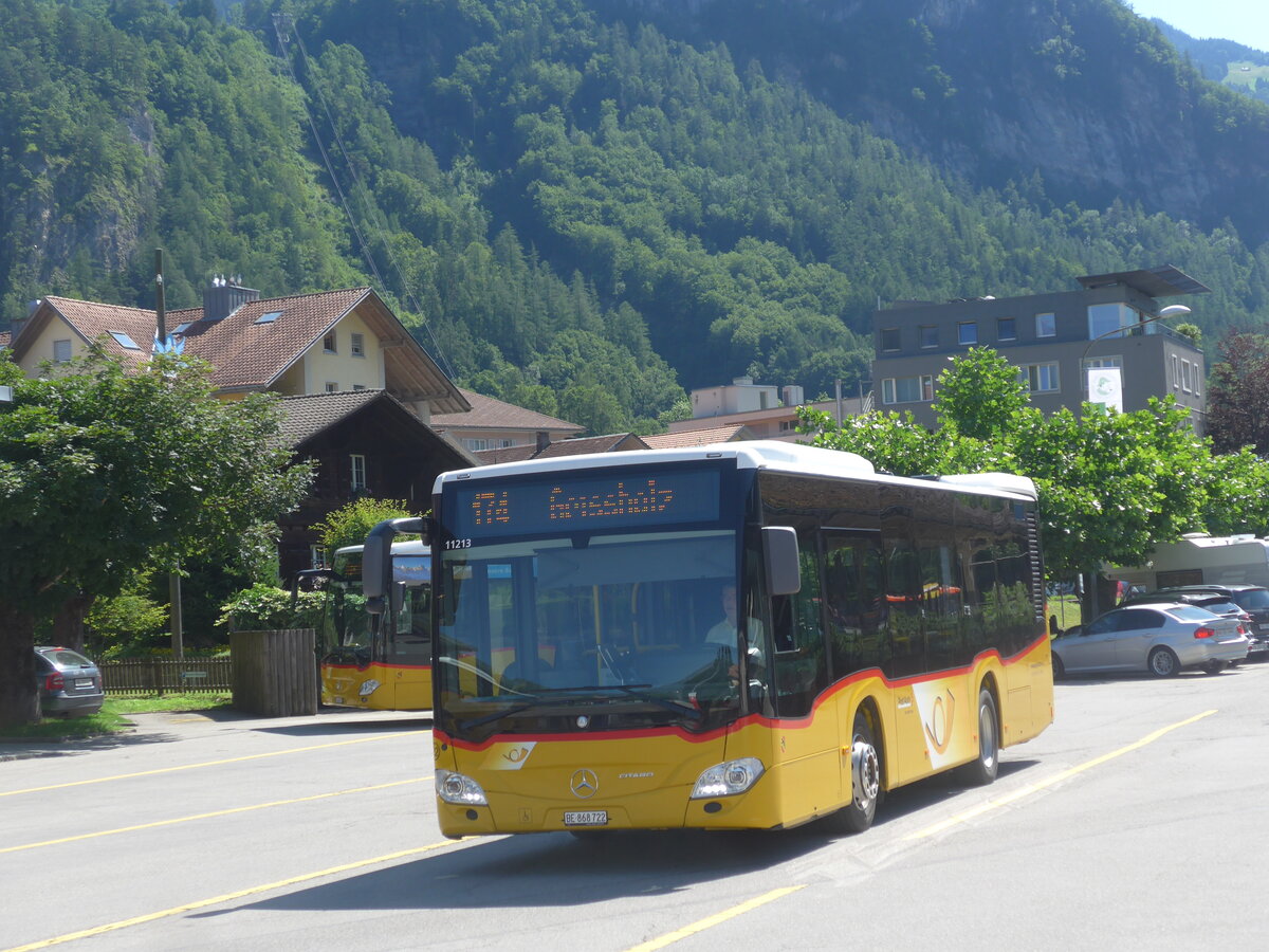 (226'262) - Fl�ck, Brienz - Nr. 22/BE 868'722 - Mercedes am 10. Juli 2021 in Meiringen, Postautostation