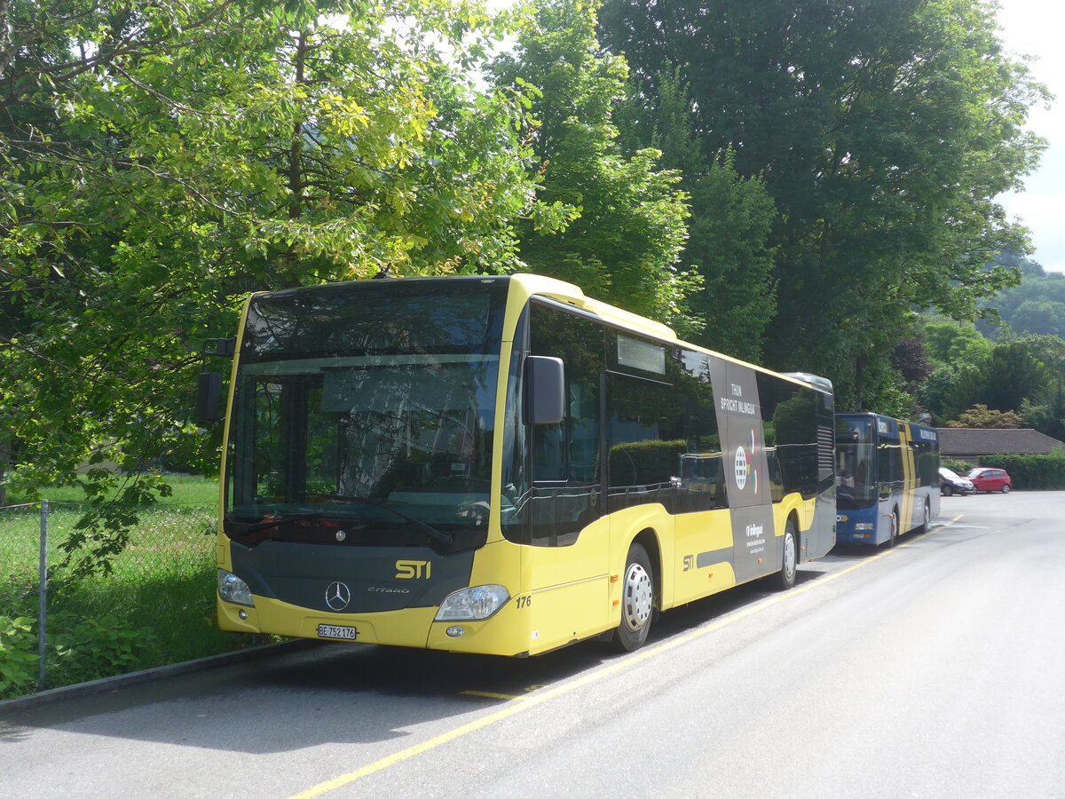(226'570) - STI Thun - Nr. 176/BE 752'176 - Mercedes am 18. Juli 2021 bei der Schiffl�ndte Thun