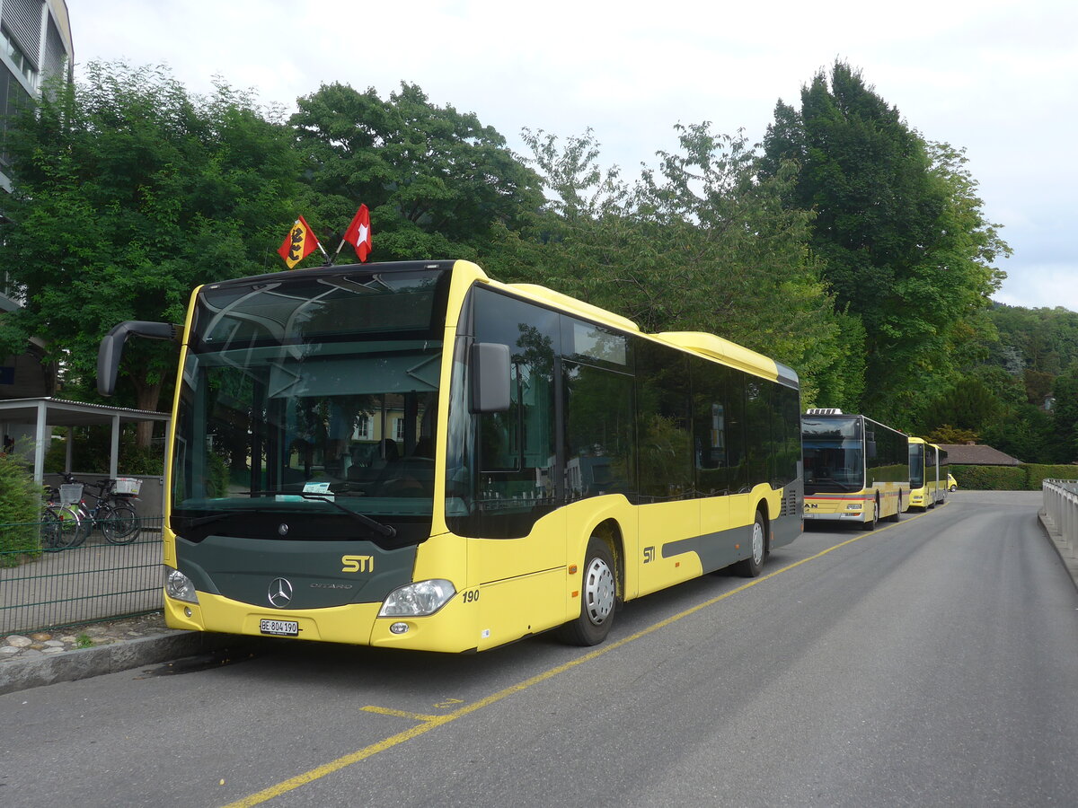 (226'823) - STI Thun - Nr. 190/BE 804'190 - Mercedes am 31. Juli 2021 bei der Schiffl�ndte Thun