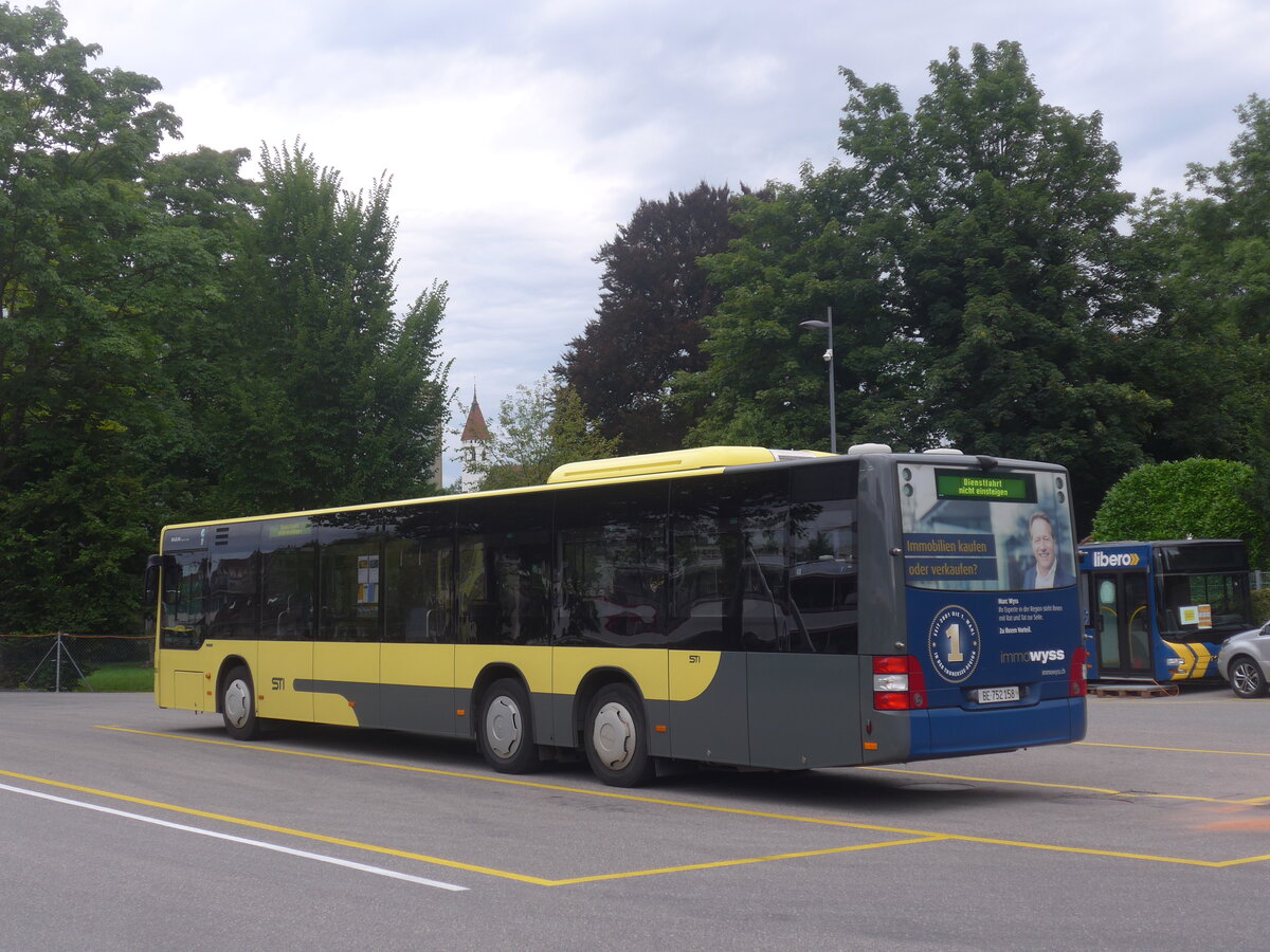 (226'999) - STI Thun - Nr. 158/BE 752'158 - MAN am 7. August 2021 bei der Schiffl�ndte Thun