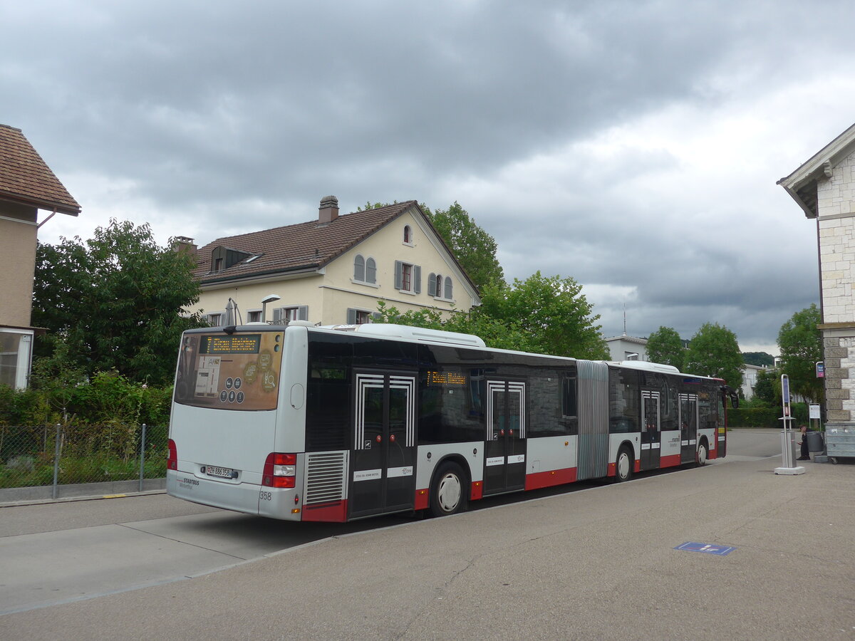 (227'127) - SW Winterthur - Nr. 358/ZH 886'358 - MAN am 8. August 2021 beim Bahnhof Winterthur W�lflingen