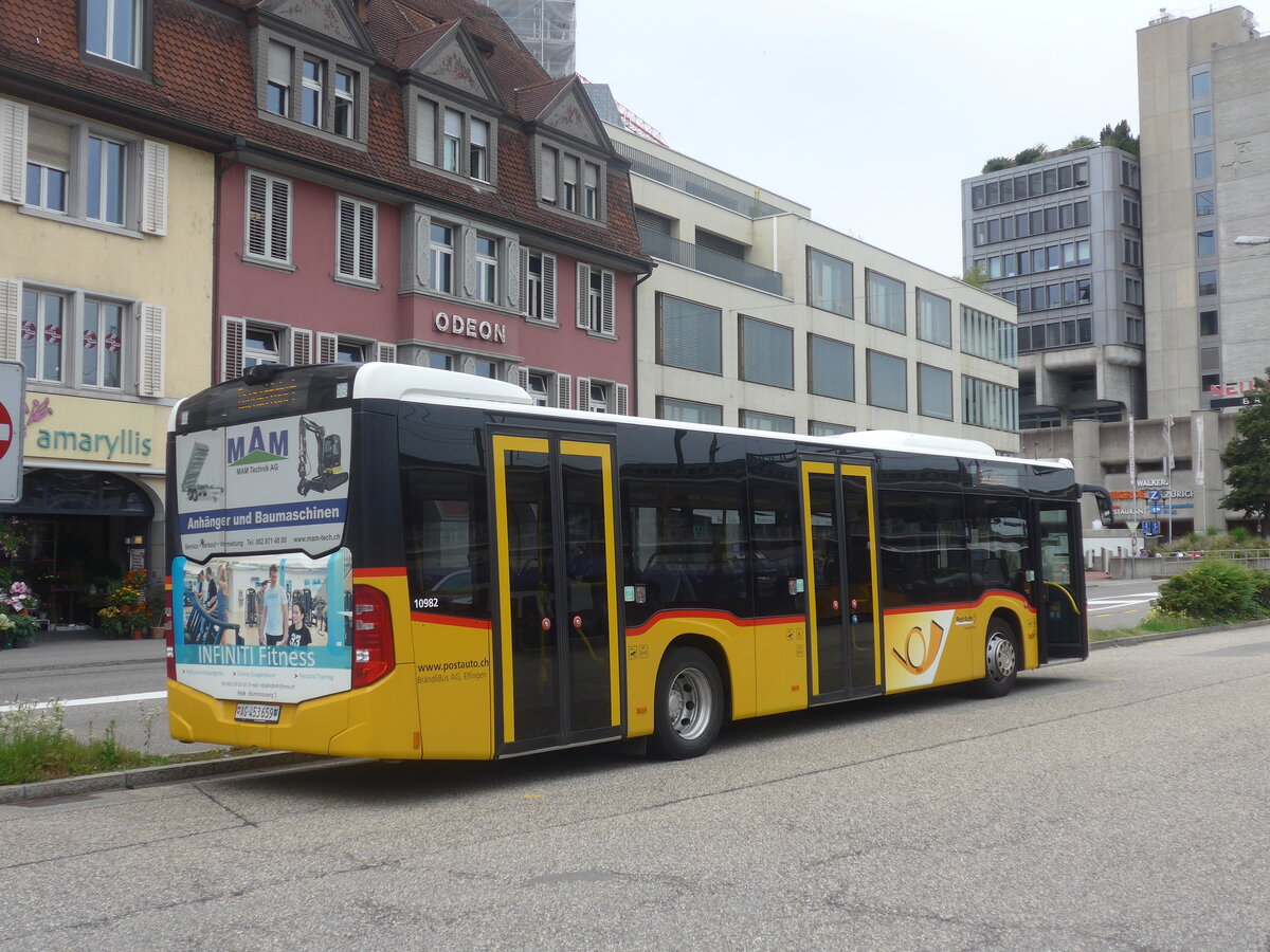(227'184) - Br�ndli, Elfingen - Nr. 10/AG 453'659 - Mercedes am 9. August 2021 beim Bahnhof Brugg