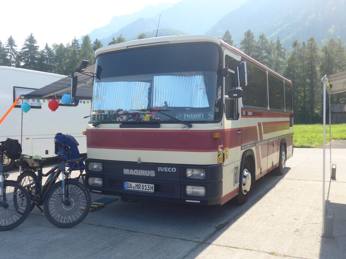 (227'416) - Aus Deutschland: St�bner, B�ttelborn - DA-MR 813H - Magirus-Iveco am 21. August 2021 in Interlaken, Flugplatz