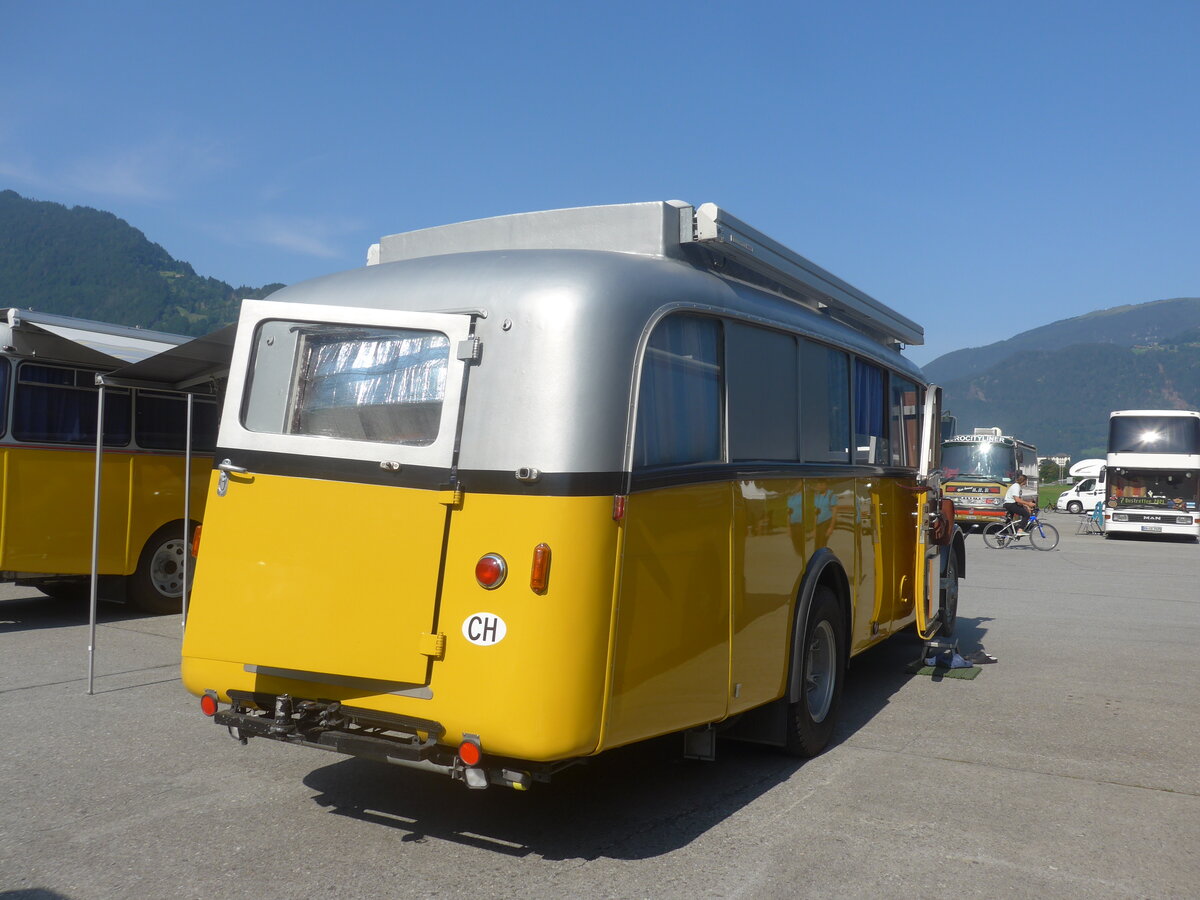 (227'438) - Langenegger A., W�denswil - ZH 20'206 - Saurer/Krapf (ex Tscharner, Thusis) am 21. August 2021 in Interlaken, Flugplatz