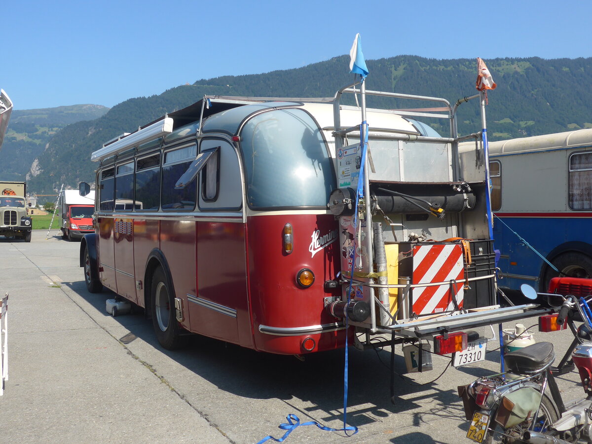 (227'444) - Morger, Horgenberg - ZH 73'310 - Saurer/T�scher (ex P 23'167; ex Casper, Lenzerheide) am 21. August 2021 in Interlaken, Flugplatz