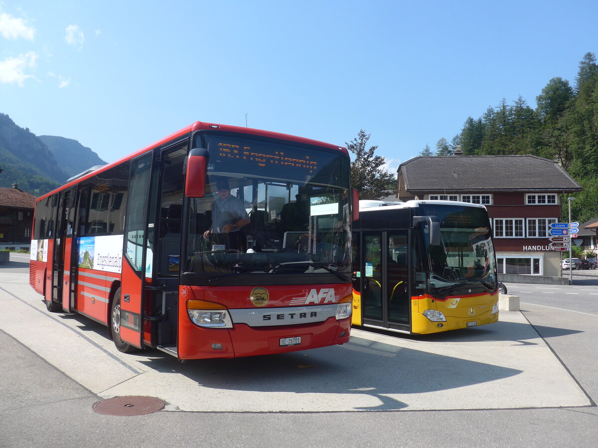 (227'469) - AFA Adelboden - Nr. 24/BE 26'701 - Setra am 21. August 2021 in Innertkirchen, Grimseltor (Einsatz: PostAuto f�r Engstlenalp-Bus)