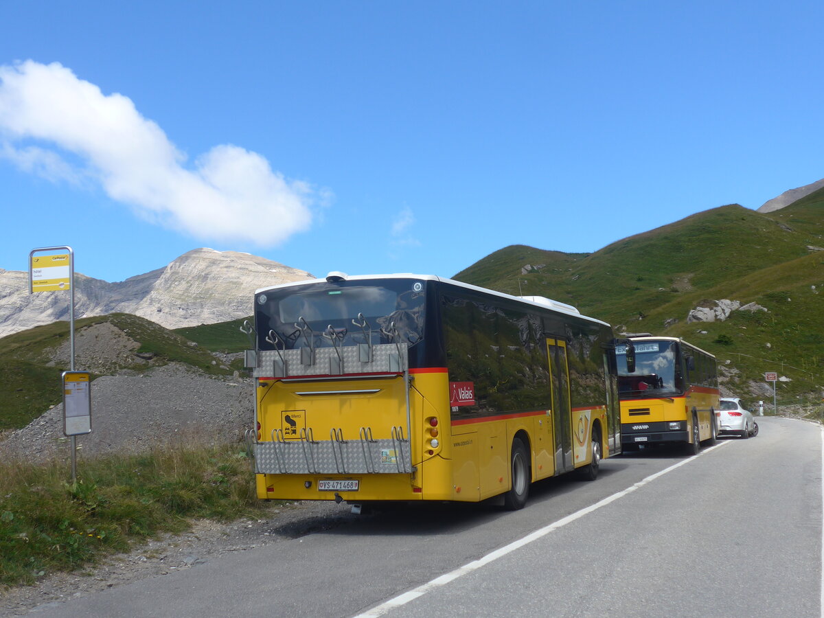 (227'652) - PostAuto Wallis - Nr. 39/VS 471'468 - Volvo am 29. August 2021 in Savi�se, H�tel Sanetsch