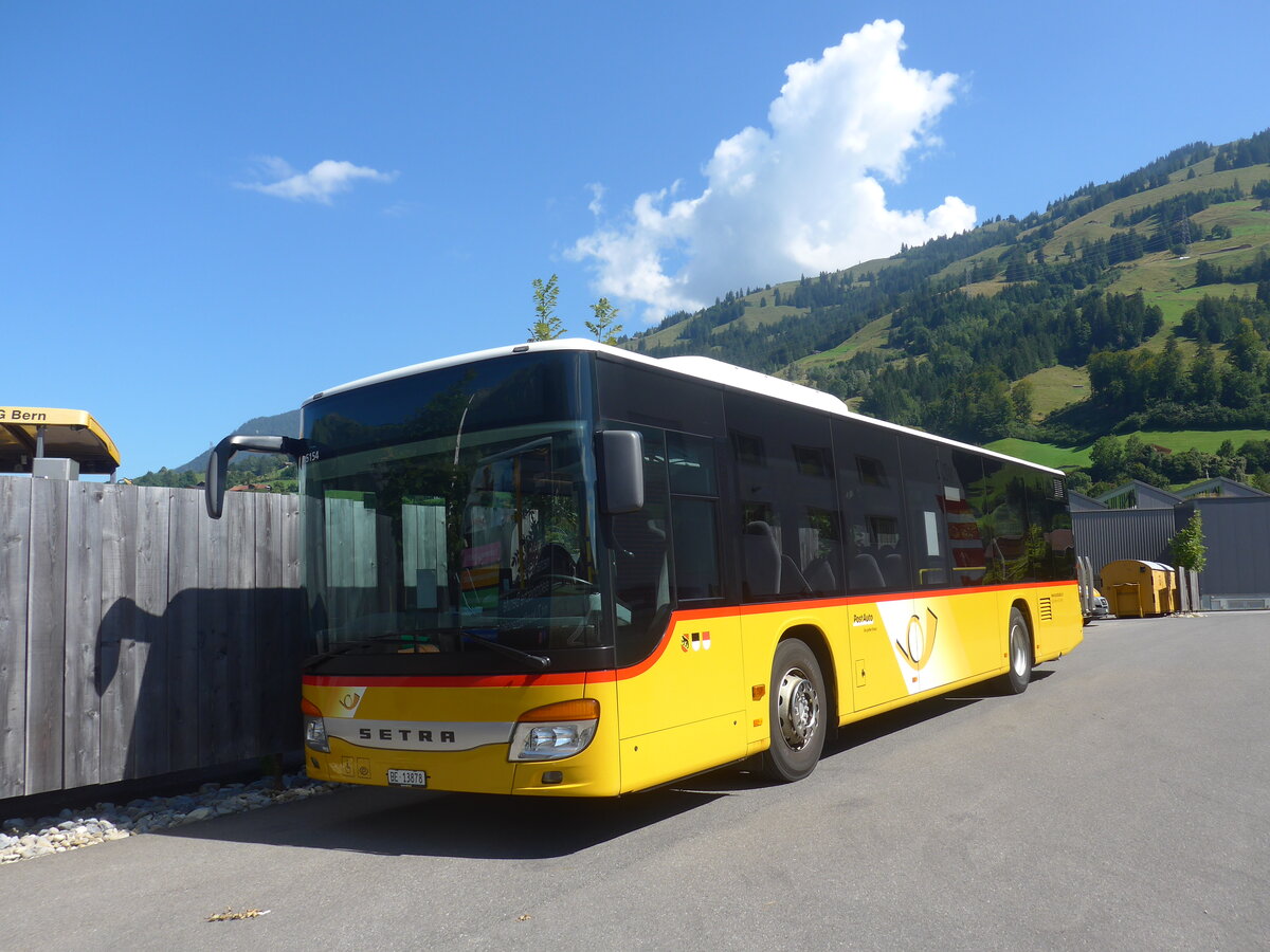 (227'875) - Fl�ck, Brienz - Nr. 0/BE 13'878 - Setra am 5. September 2021 in Frutigen, Garage AFA