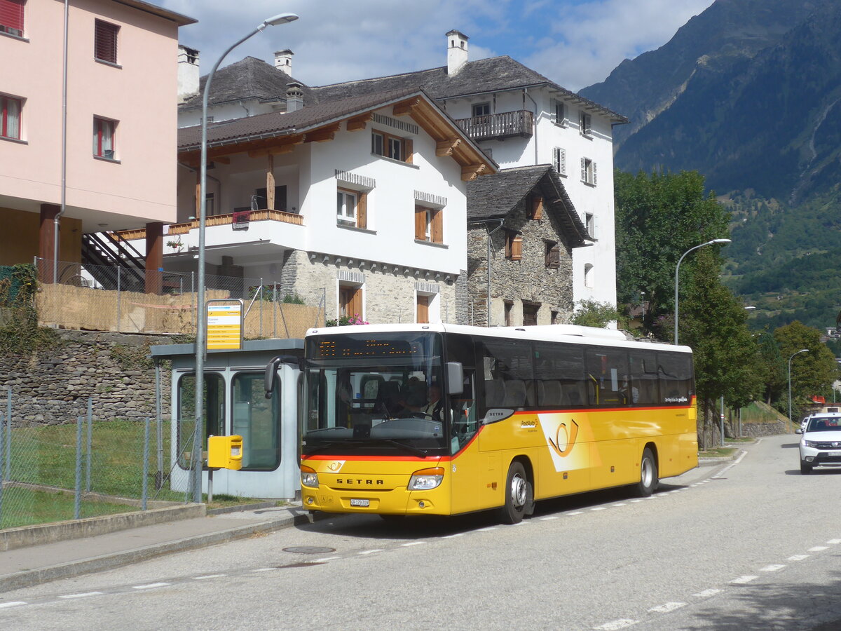 (227'937) - PostAuto Graub�nden - GR 179'709 - Setra am 11. September 2021 in Mesocco, Stazione