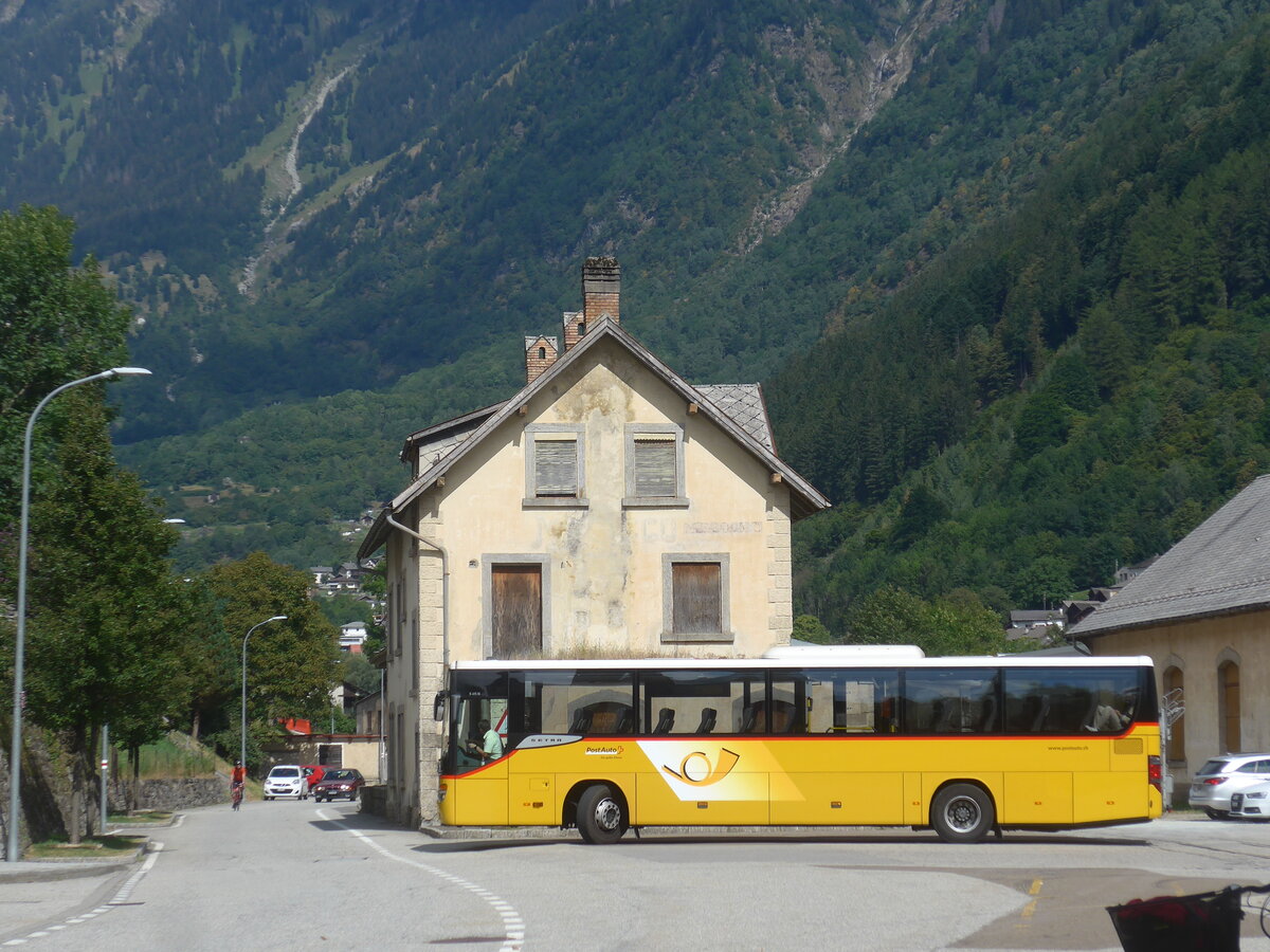 (227'948) - PostAuto Graub�nden - GR 160'326 - Setra (ex AutoPostale Ticino) am 11. September 2021 in Mesocco, Stazione