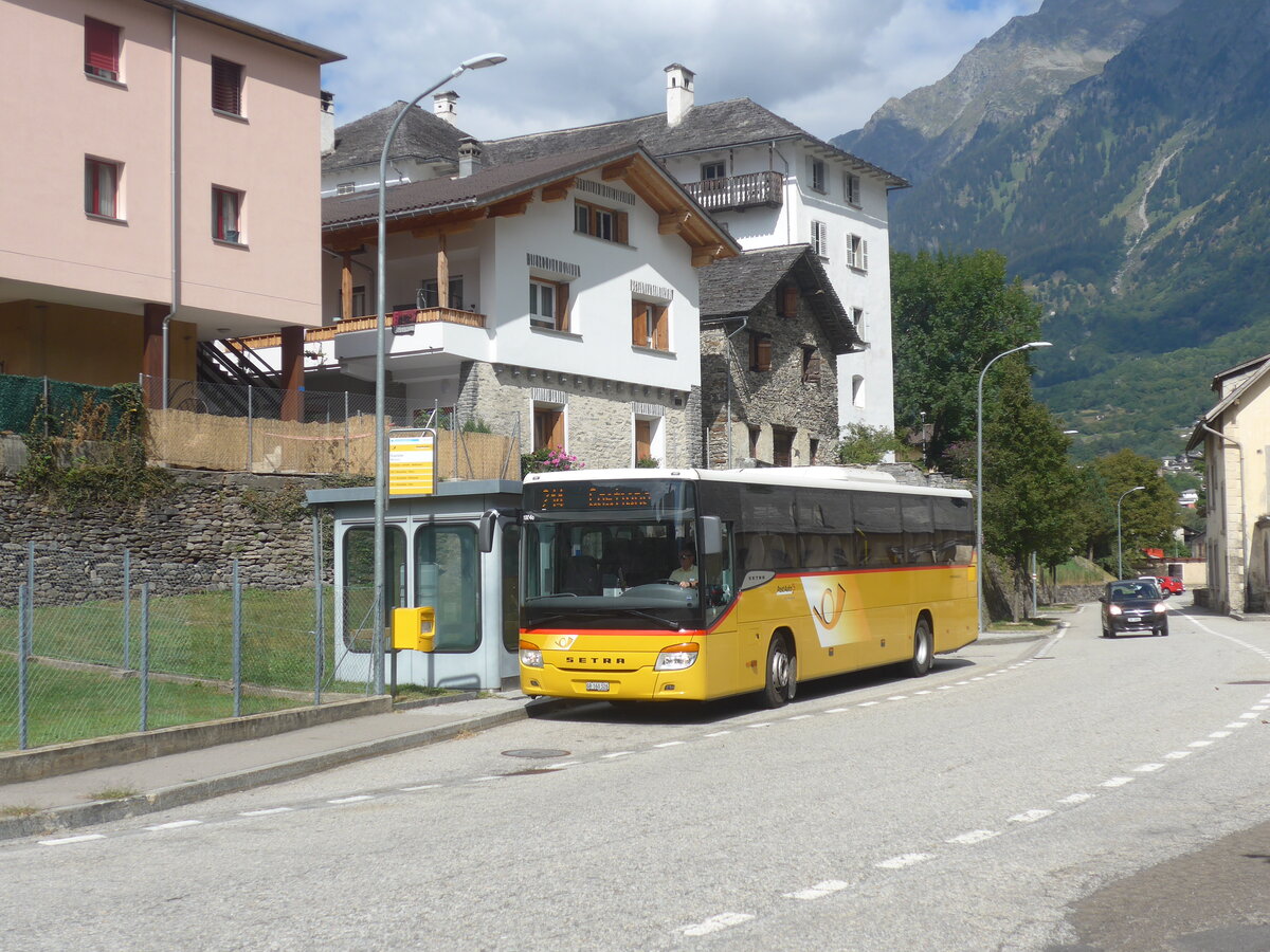 (227'949) - PostAuto Graub�nden - GR 160'326 - Setra (ex AutoPostale Ticino) am 11. September 2021 in Mesocco, Stazione