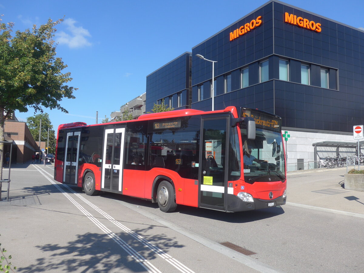 (228'127) - Bernmobil, Bern - Nr. 446/BE 855'446 - Mercedes am 18. September 2021 beim Bahnhof M�nsingen