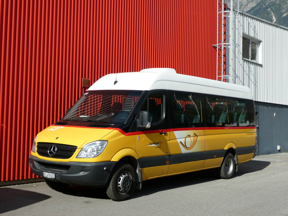 (228'253) - PostAuto Wallis - Nr. 41/VS 476'472 - Mercedes (ex TRD, Savi�se) am 25. September 2021 in Saxon, Garage Visa