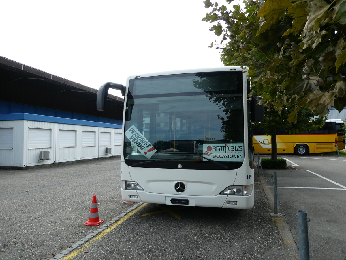 (228'299) - VZO Gr�ningen - Nr. 119 - Mercedes am 25. September 2021 in Biel, Rattinbus