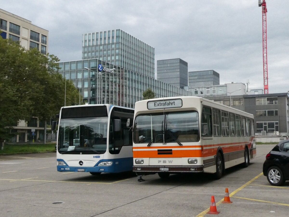 (228'334) - Wegm�ller, M�nsingen - BE 399'675 - FBW/R&J (ex Bamert, Wollerau) am 26. September 2021 in Z�rich, VBZ-Garage Hardau