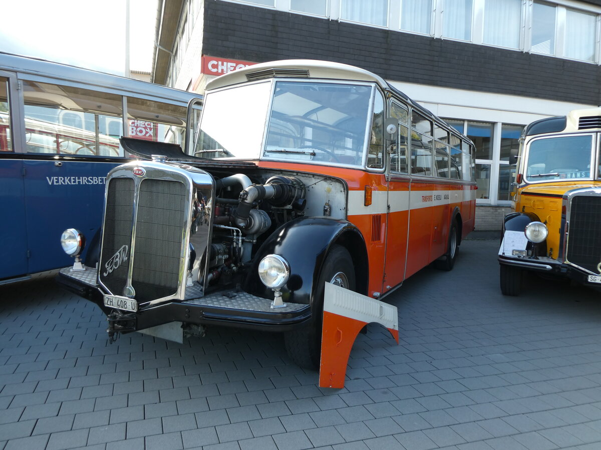 (228'513) - N�ssli, Agasul - ZH 408 U - FBW/Lauber (ex P�rissetet, Rue) am 2. Oktober 2021 in N�fels, FBW-Museum