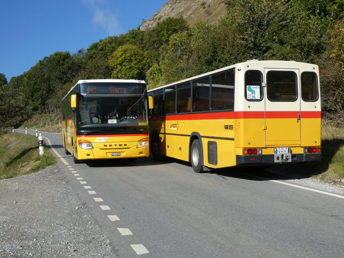 (228'749) - TSAR, Sierre - VS 64'315 - Setra + Oser, B�rchen - VS 93'575 - NAW/Lauber (ex Epiney, Ayer) am 10. Oktober 2021 bei Vercorin