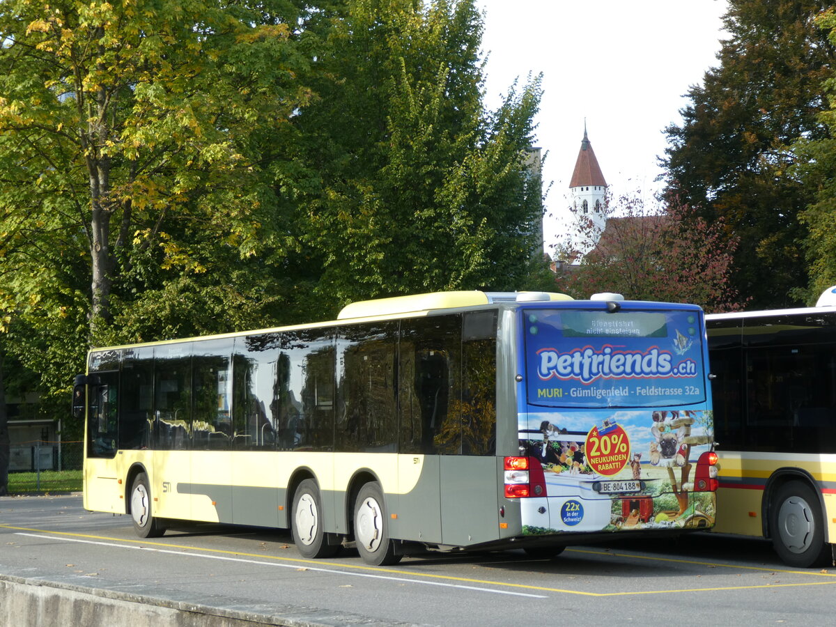 (229'123) - STI Thun - Nr. 188/BE 804'188 - MAN am 13. Oktober 2021 bei der Schiffl�ndte Thun