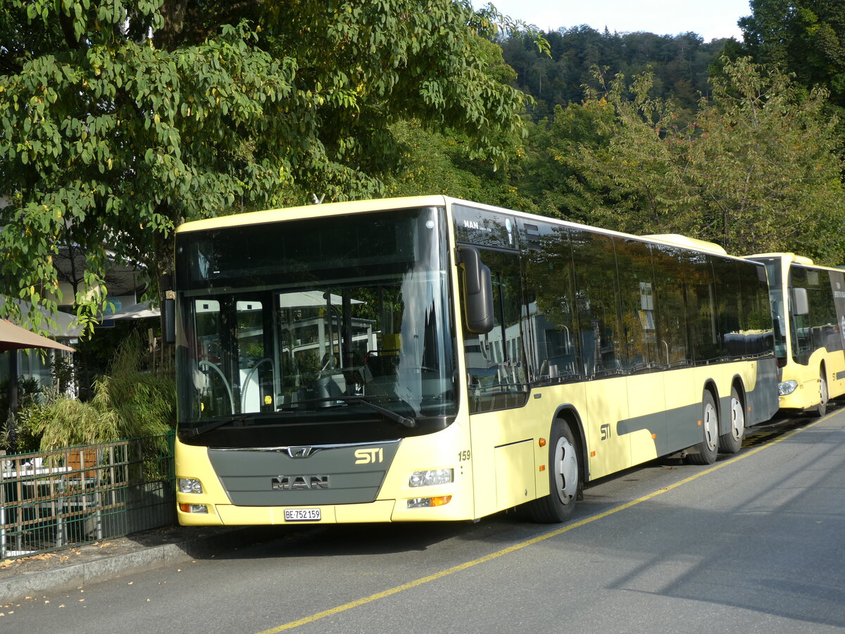 (229'124) - STI Thun - Nr. 159/BE 752'159 - MAN am 13. Oktober 2021 bei der Schiffl�ndte Thun