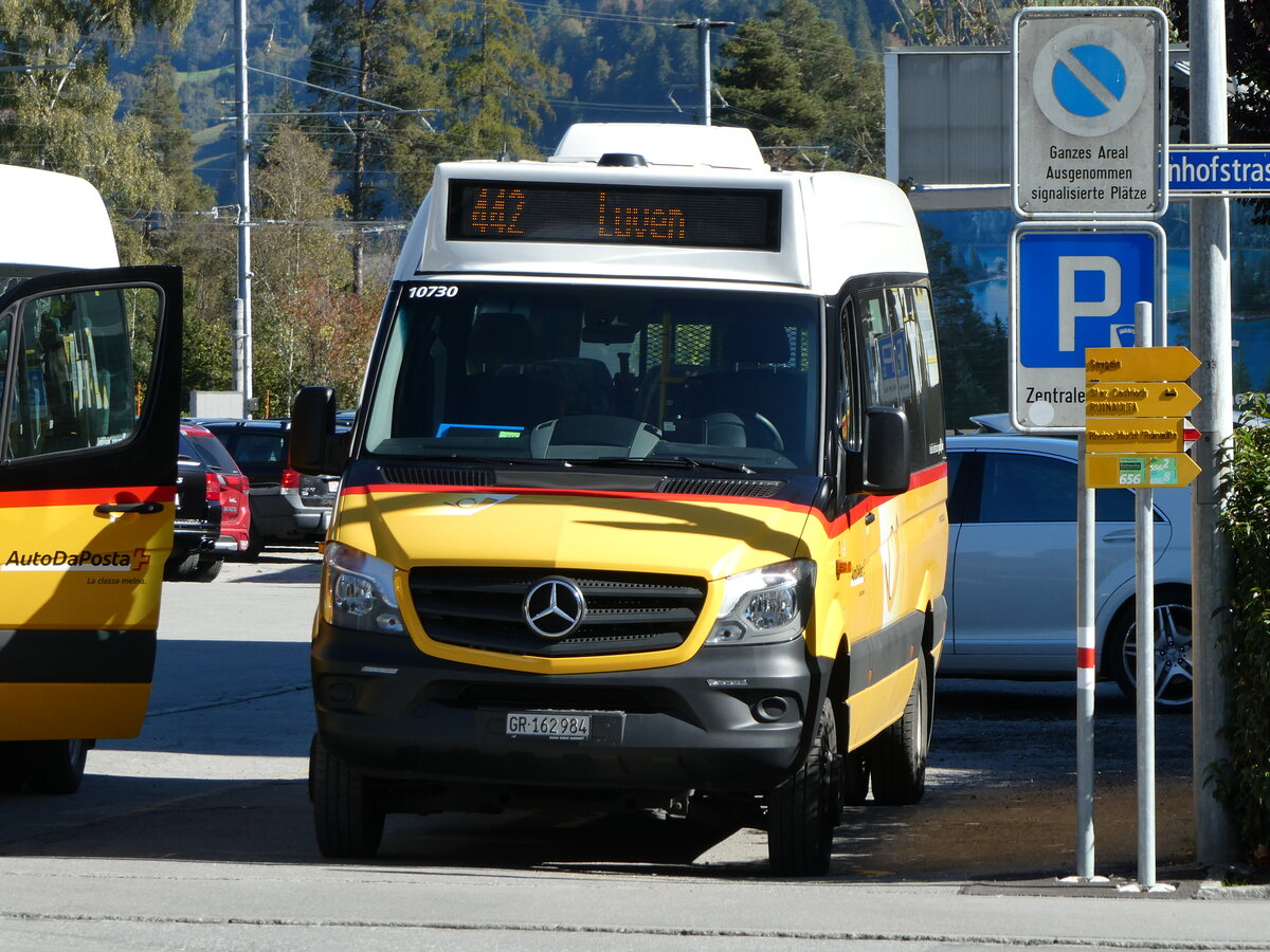 (229'259) - PostAuto Graub�nden - Nr. 2/GR 162'984 - Mercedes am 15. Oktober 2021 beim Bahnhof Ilanz