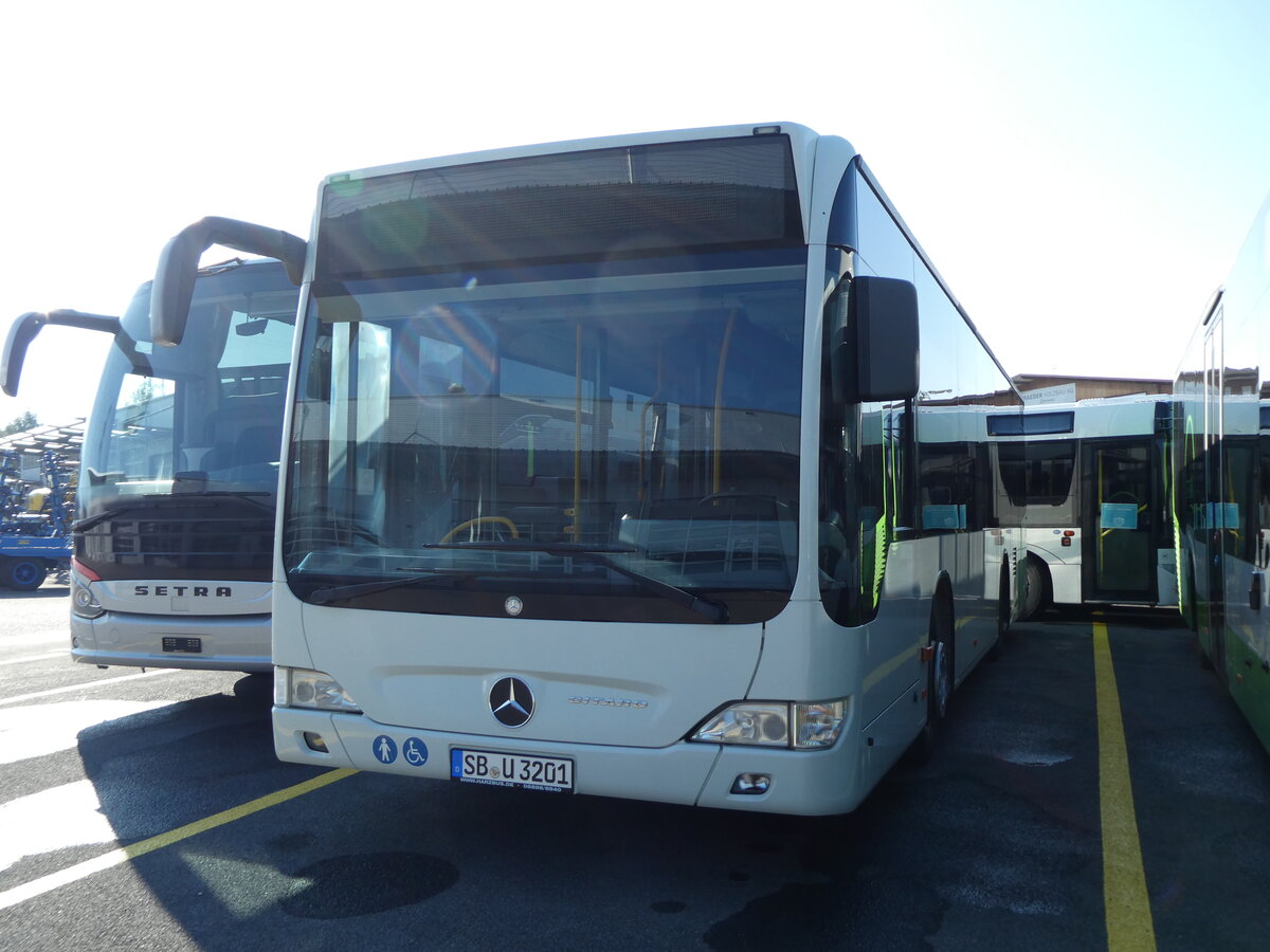 (229'819) - Aus Deutschland: Harzbus, Saarbr�cken - SB-U 3201 - Mercedes (ex DRB Ingoldstadt) am 24. Oktober 2021 in Kerzers, Interbus