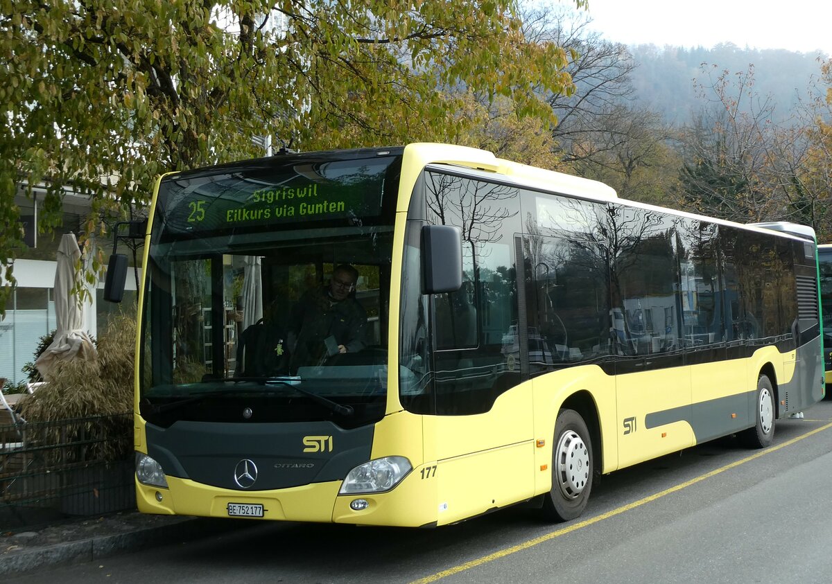 (230'467) - STI Thun - Nr. 177/BE 752'177 - Mercedes am 11. November 2021 bei der Schiffl�ndte Thun
