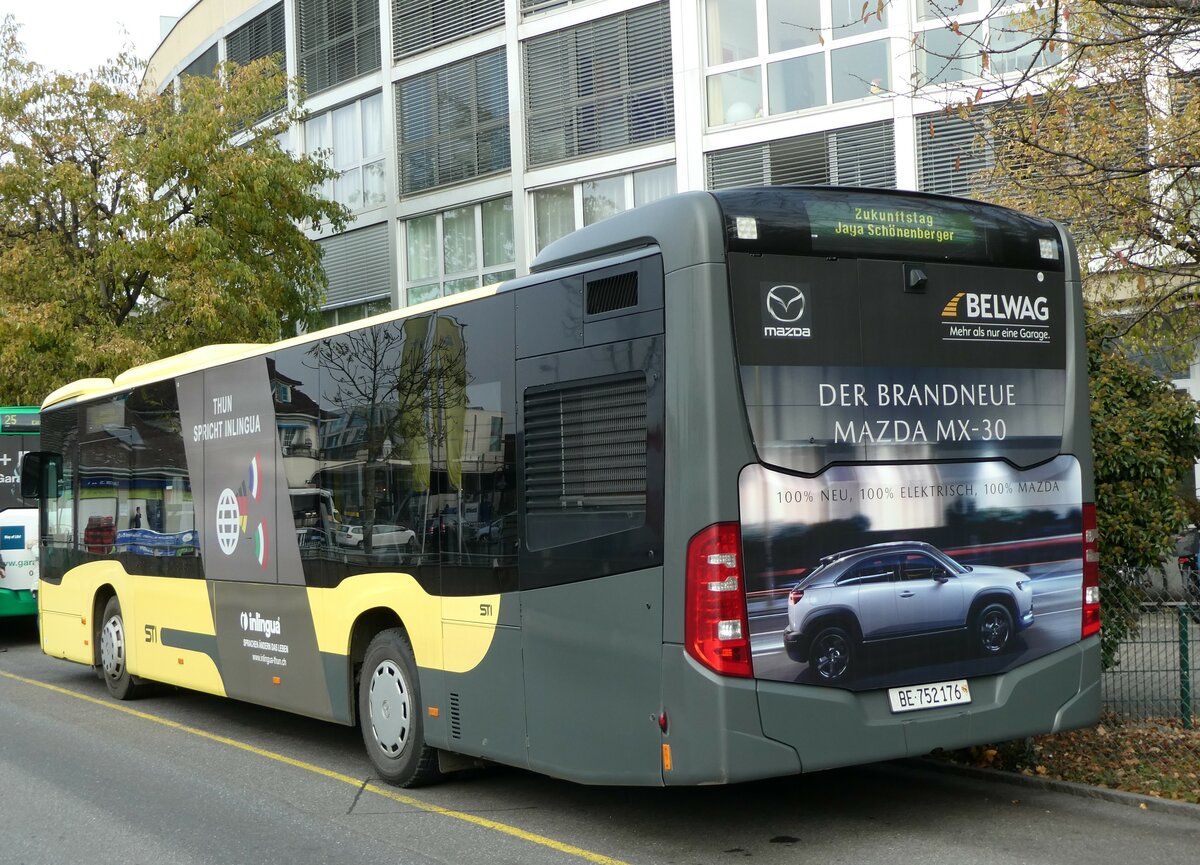 (230'468) - STI Thun - Nr. 176/BE 752'176 - Mercedes am 11. November 2021 bei der Schiffl�ndte Thun