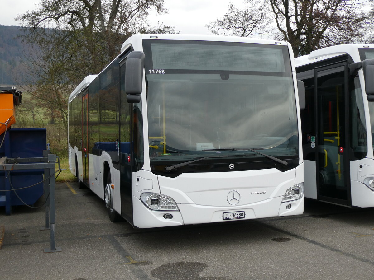 (230'616) - TSPG Saignel�gier - JU 36'880 - Mercedes am 13. November 2021 in Develier, PostgarageParkplatz