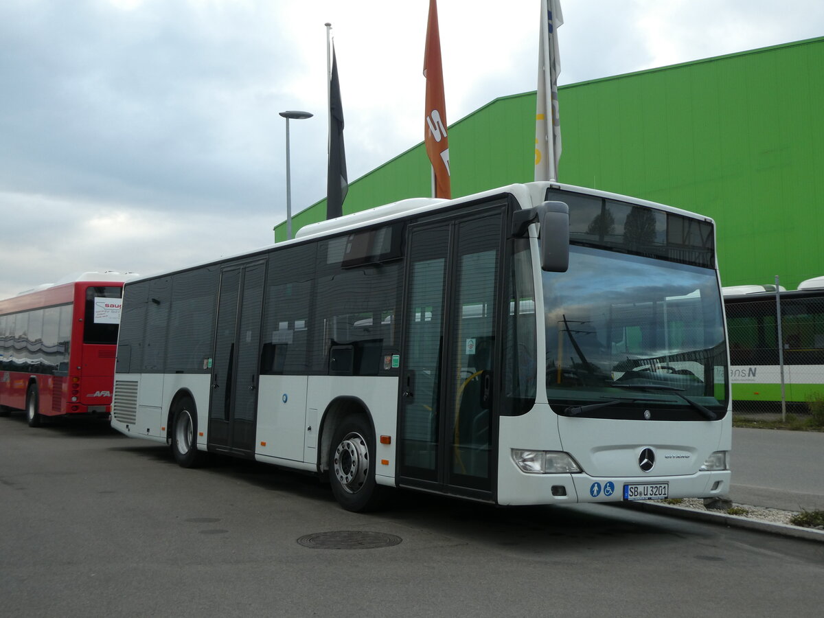 (230'714) - Aus Deutschland: Harzbus, Saarbr�cken - SB-U 3201 - Mercedes (ex DRB Ingoldstadt) am 13. November 2021 in Kerzers, Interbus