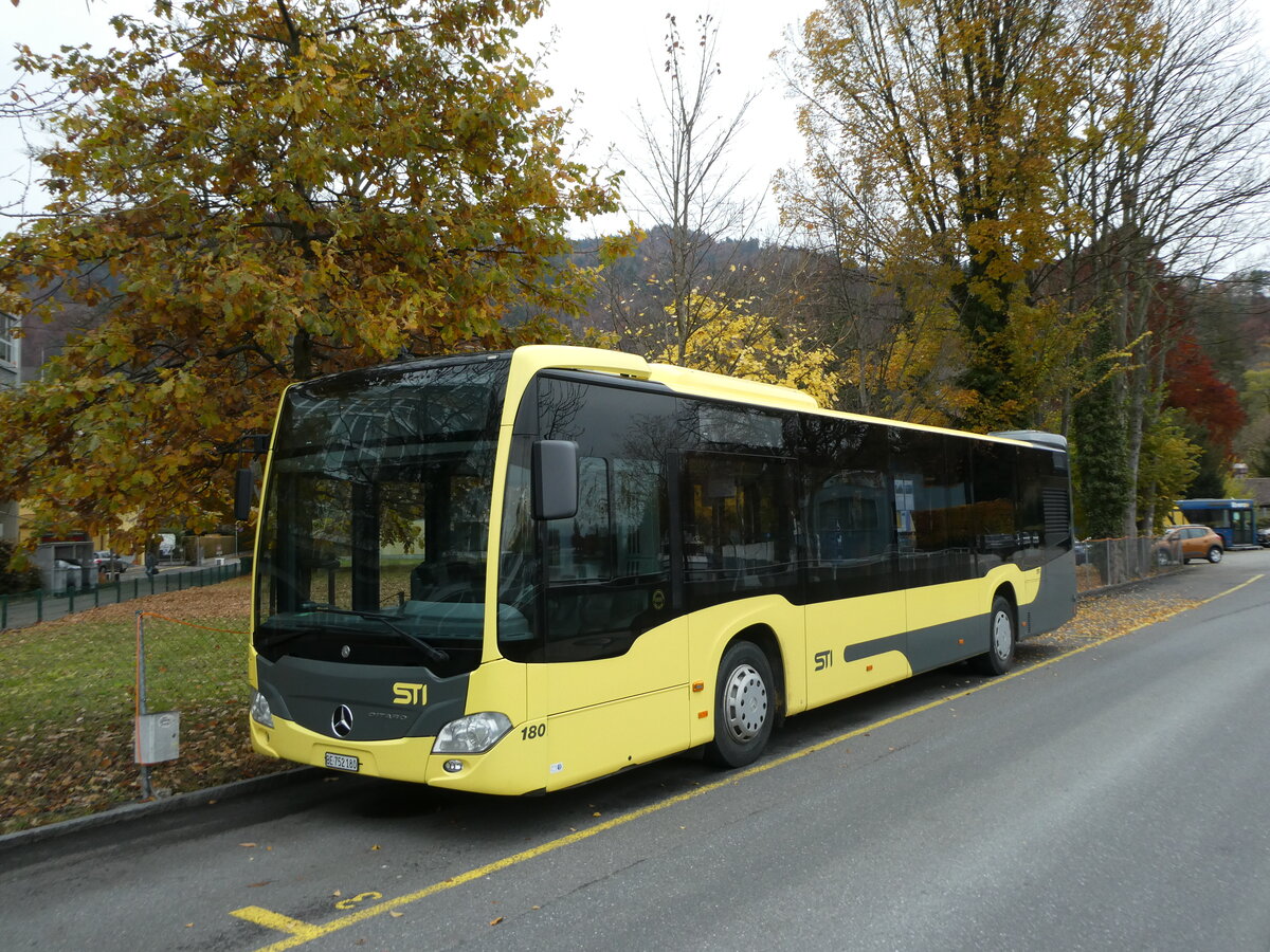 (230'772) - STI Thun - Nr. 180/BE 752'180 - Mercedes am 15. November 2021 bei der Schiffl�ndte Thun