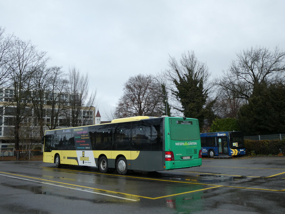 (231'045) - STI Thun - Nr. 602/BE 865'602 - MAN am 5. Dezember 2021 bei der Schiffl�ndte Thun