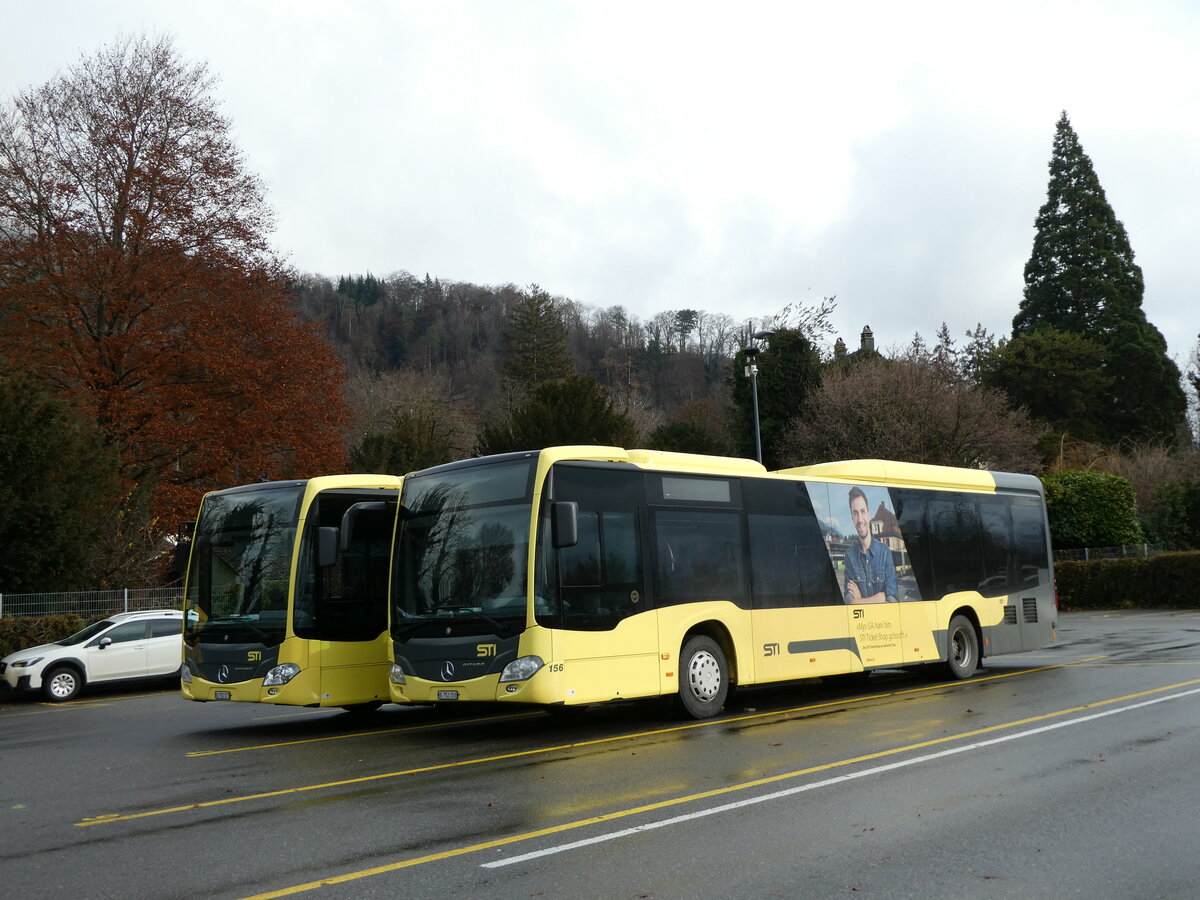 (231'055) - STI Thun - Nr. 156/BE 752'156 - Mercedes am 5. Dezember 2021 bei der Schiffl�ndte Thun 