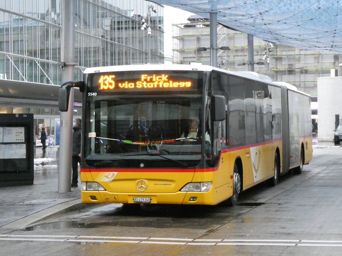 (231'109) - PostAuto Nordschweiz - AG 479'340 - Mercedes (ex SO 144'787) am 11. Dezember 2021 beim Bahnhof Aarau