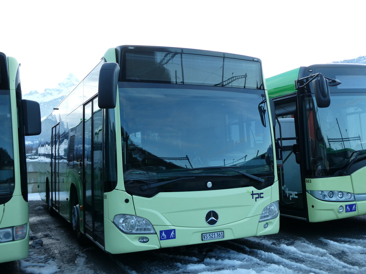 (231'174) - TPC Aigle - Nr. 658/VS 521'361 - Mercedes (ex Lufthansa, D-Frankfurt; ex EvoBus, D-Mannheim) am 12. Dezember 2021 in Aigle, D�p�t