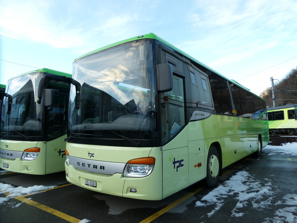 (231'181) - TPC Aigle - Nr. 5/VS 5130 - Setra am 12. Dezember 2021 in Aigle, D�p�t