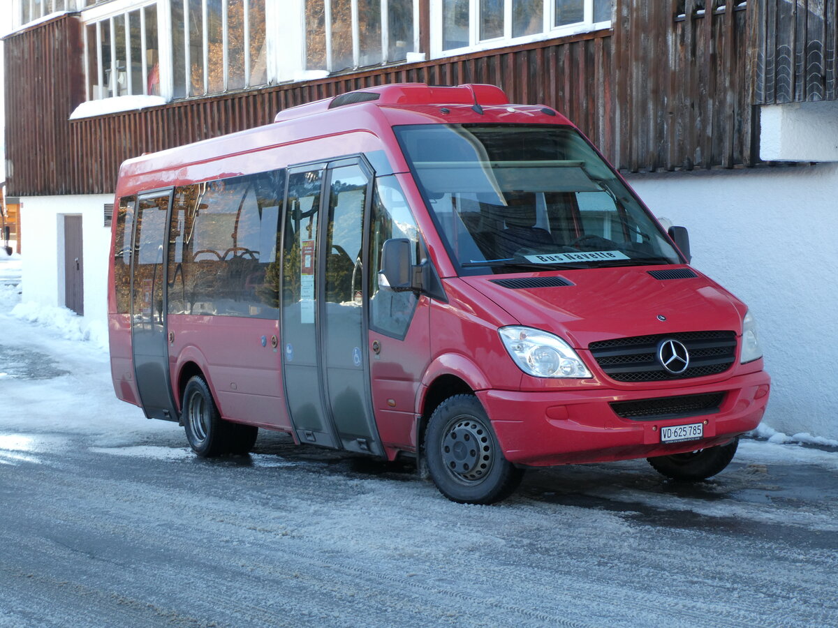 (231'265) - Leysin-Excursions, Leysin - VD 625'785 - Mercedes (ex VZO Gr�ningen Nr. 251) am 14. Dezember 2021 in Leysin, Garage