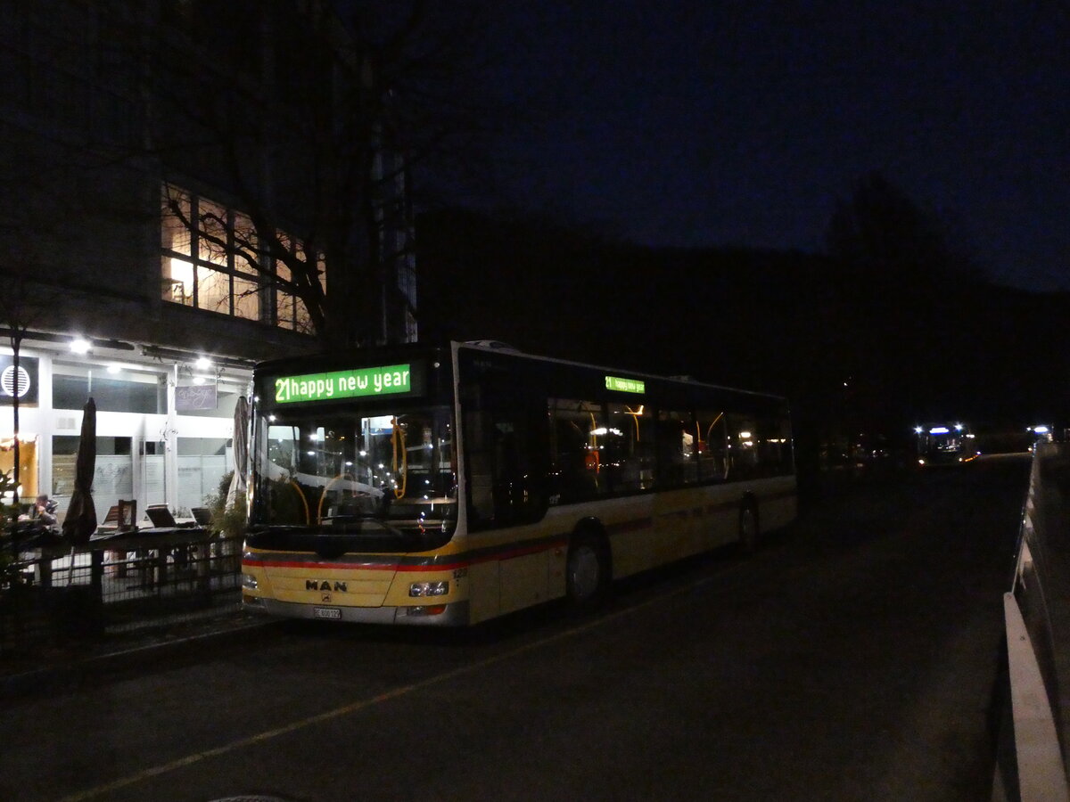 (231'602) - STI Thun - Nr. 129/BE 800'129 - MAN am 31. Dezember 2021 bei der Schiffl�ndte Thun