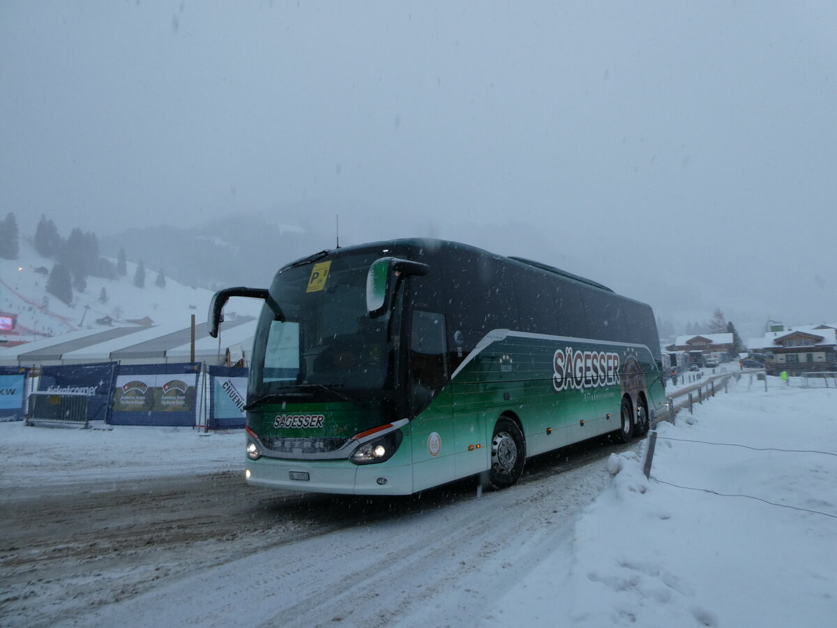 (231'827) - S�gesser, Wintersingen - Nr. 9/BL 20'153 - Setra am 9. Januar 2022 in Adelboden, Weltcup