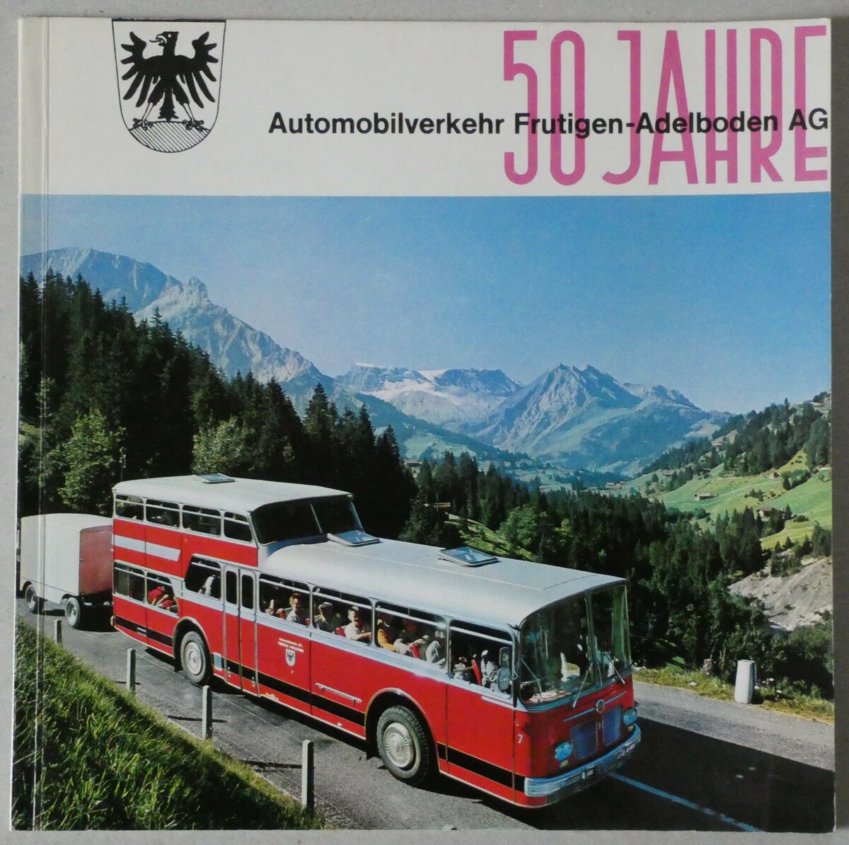 (232'040) - Jubil�umsschrift 50 Jahre Automobilverkehr Frutigen-Adelboden AG am 16. Januar 2022 in Thun 