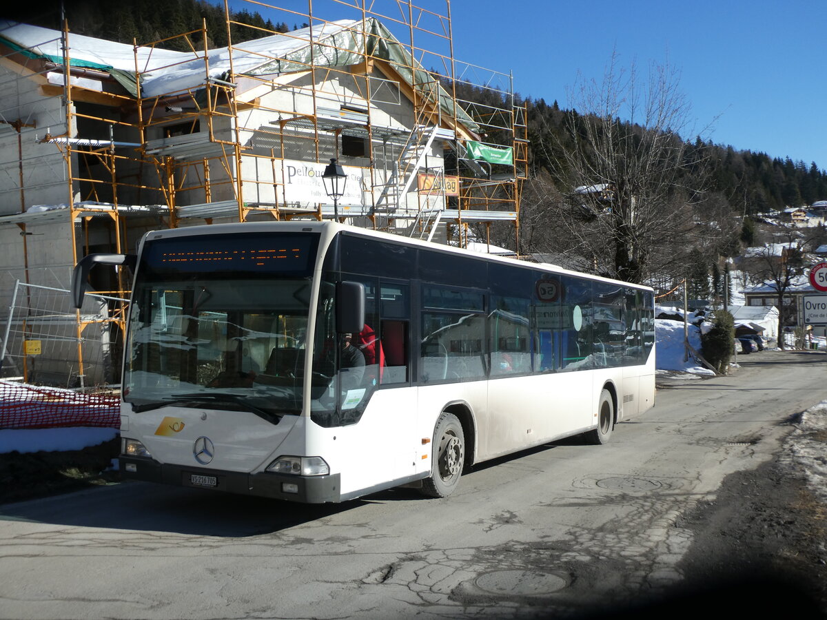 (232'087) - Buchard, Leytron - Nr. 66/VS 216'705 - Mercedes (ex MBC Morges Nr. 71) am 18. Januar 2022 in Ovronnaz, La Crois�e