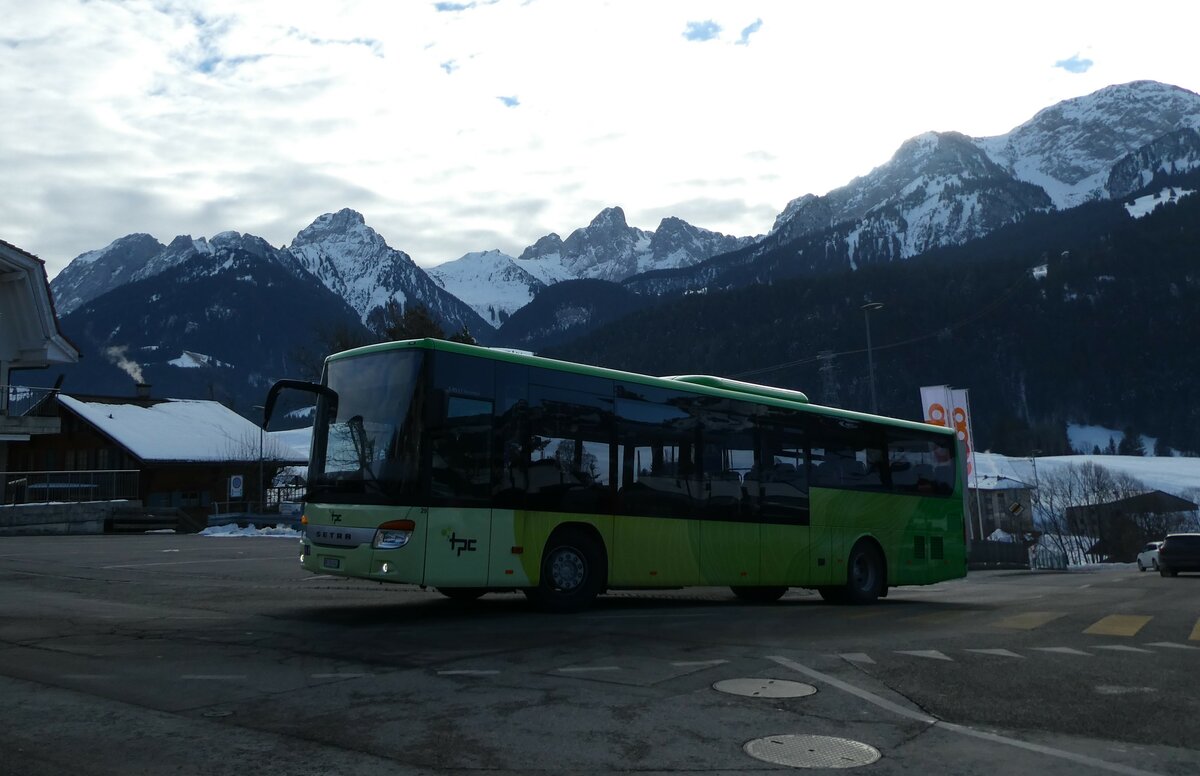 (232'263) - TPC Aigle - Nr. 29/VD 263'041 - Setra (ex Vol�nbusz, H-Budapest) am 22. Januar 2022 beim Bahnhof Ch�teau-d'Oex